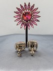 Vintage Demi-Parure Starburst Brooch Pin and Clip Earrings — photo 3