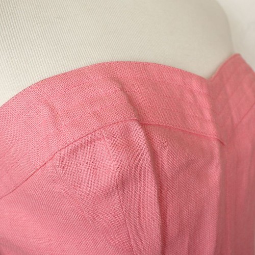 Saint Laurent vente en gros YSL Pink Linen Tube Top 42 47111702
