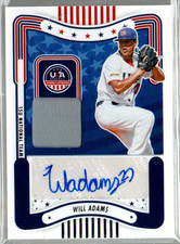 2024 USA Baseball Stars Stripes 15U National Team Signatures Mat Will Adams Auto