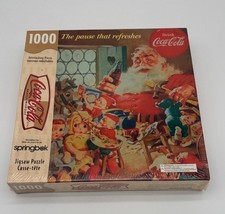 New Sealed Springbok Coca Cola Santa 1000 Jigsaw Puzzle