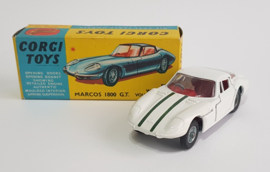 Corgi Whizzwheels #377 B – Marcos Volvo 1800 – 1970 – Miniature Moulée