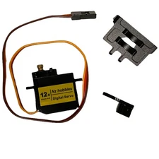 NZH 12G Digital Servo Metal Gears for SCX24 w/ Metal Mount + Metal Servo Horn