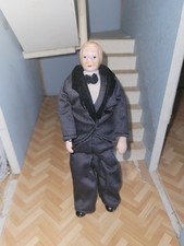 1:12 Scale Dollshouse Porcelain doll, gentleman 