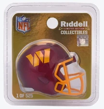 Washington Commanders / Redskins Super Bowl NFL Riddell Pocket Pro Helmet 1/525!