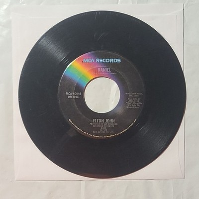 Elton John ~ Daniel/ Skyline Pigeon ~ MCA 45 RPM Record