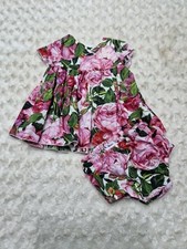 Baby Girls Dolce Gabbana Floral Rose Dress 3/6 Months 