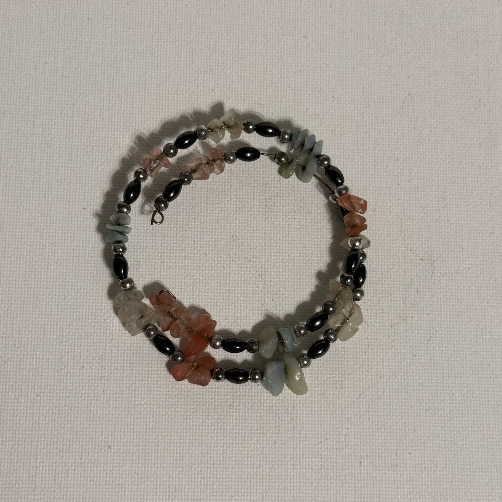 HEMATITE BEADED ADJUSTABLE BRACELET - image 2