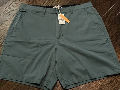 NWT Marine Layer Breeze Chino Short 7” Flex Mens Size 36 North Atlantic $98