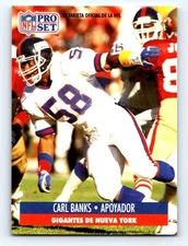 1991 Pro Set Spanish #164 Carl Banks Fresh Break EX-EXMINT