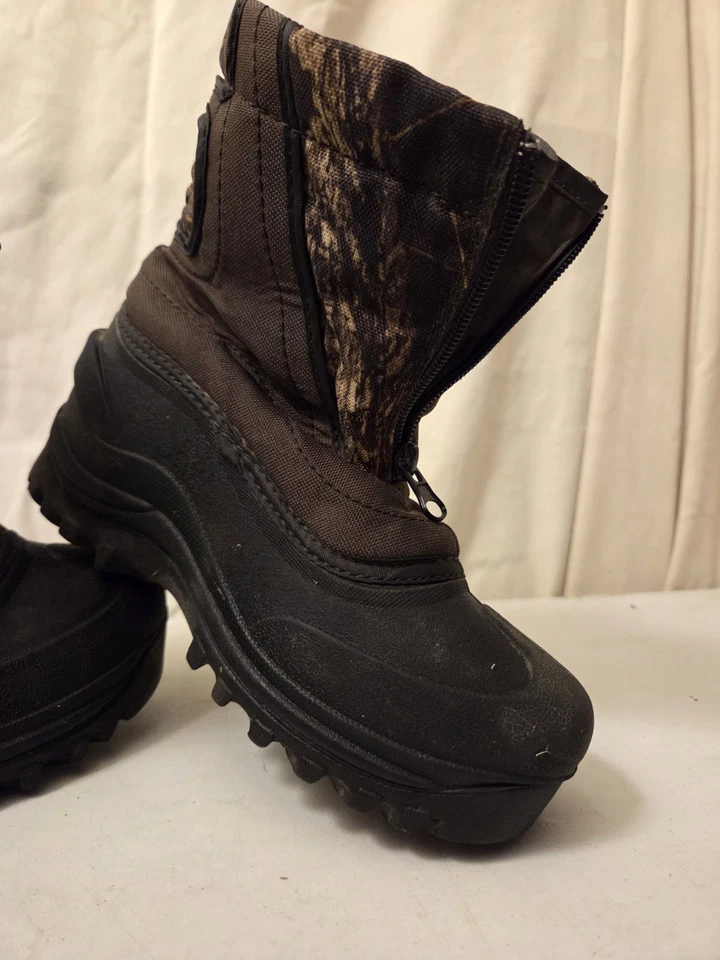 Botas de caça Itasca infantil tamanho 1 camuflagem borracha impermeável ao ar livre - Imagem 4 de 4