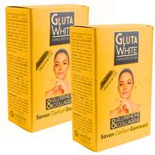 2 Packs Gluta White Glutathione  Collagen Clarifying  Exfoliating Soap 190g