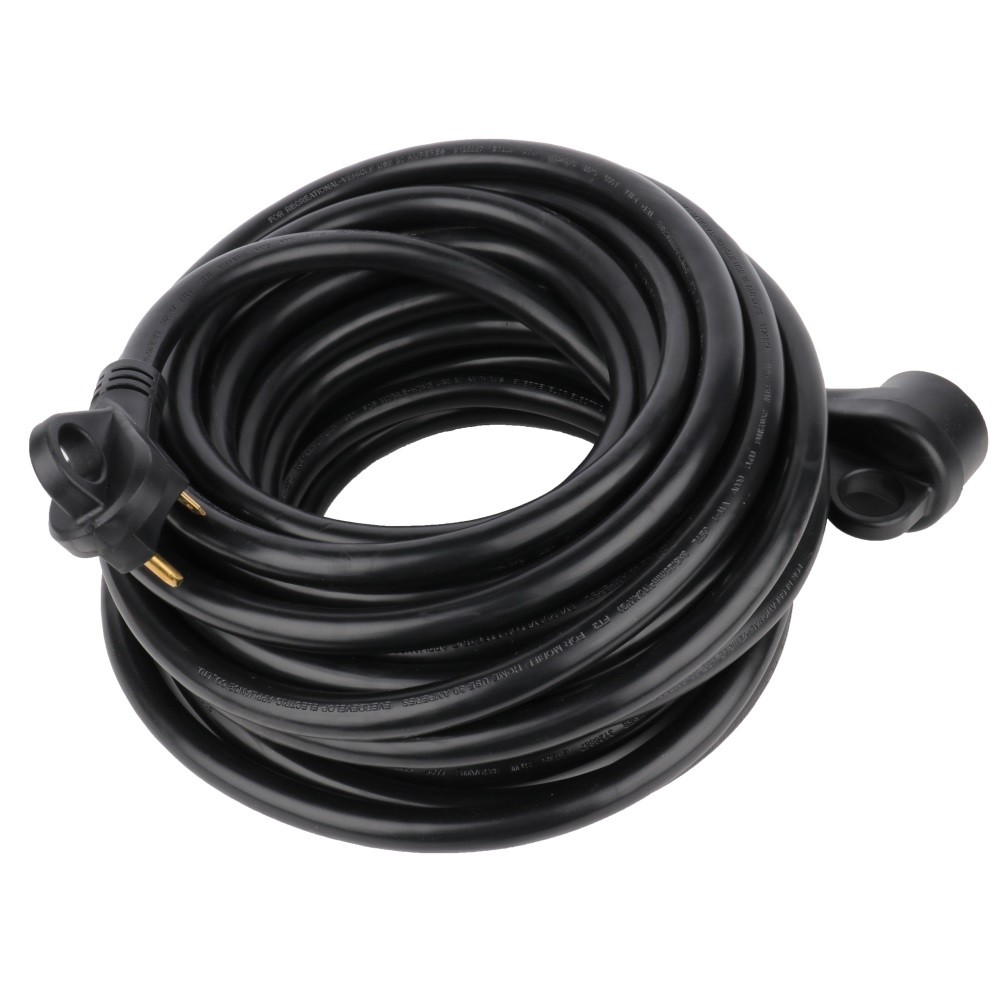 ?50 Ft 30 Amp RV Extension Cord TT-30 Power Supply Cable for Motorhome Camper