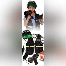 Police SWAT Costume 5 pieces for boys or girls New Kids Size XS / S