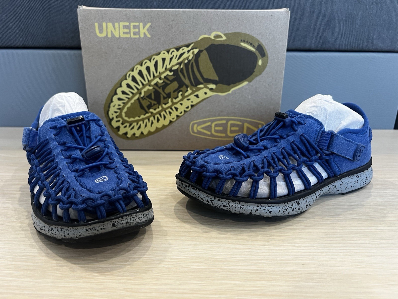 KEEN Uneek sandalo unisex bambino blu taglia 13