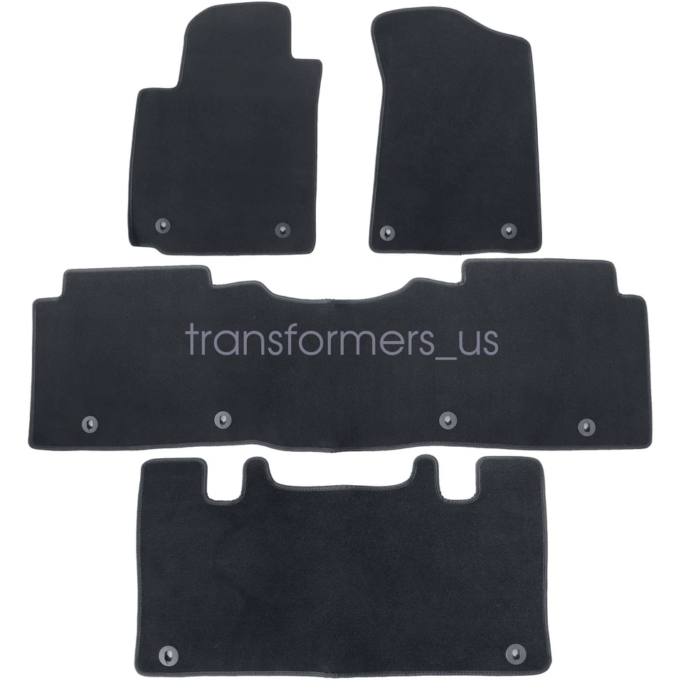 Tapetes de assoalho tapete 2011-2018 para Nissan Armada Infiniti QX56/QX80 veludo preto - Imagem 4 de 4