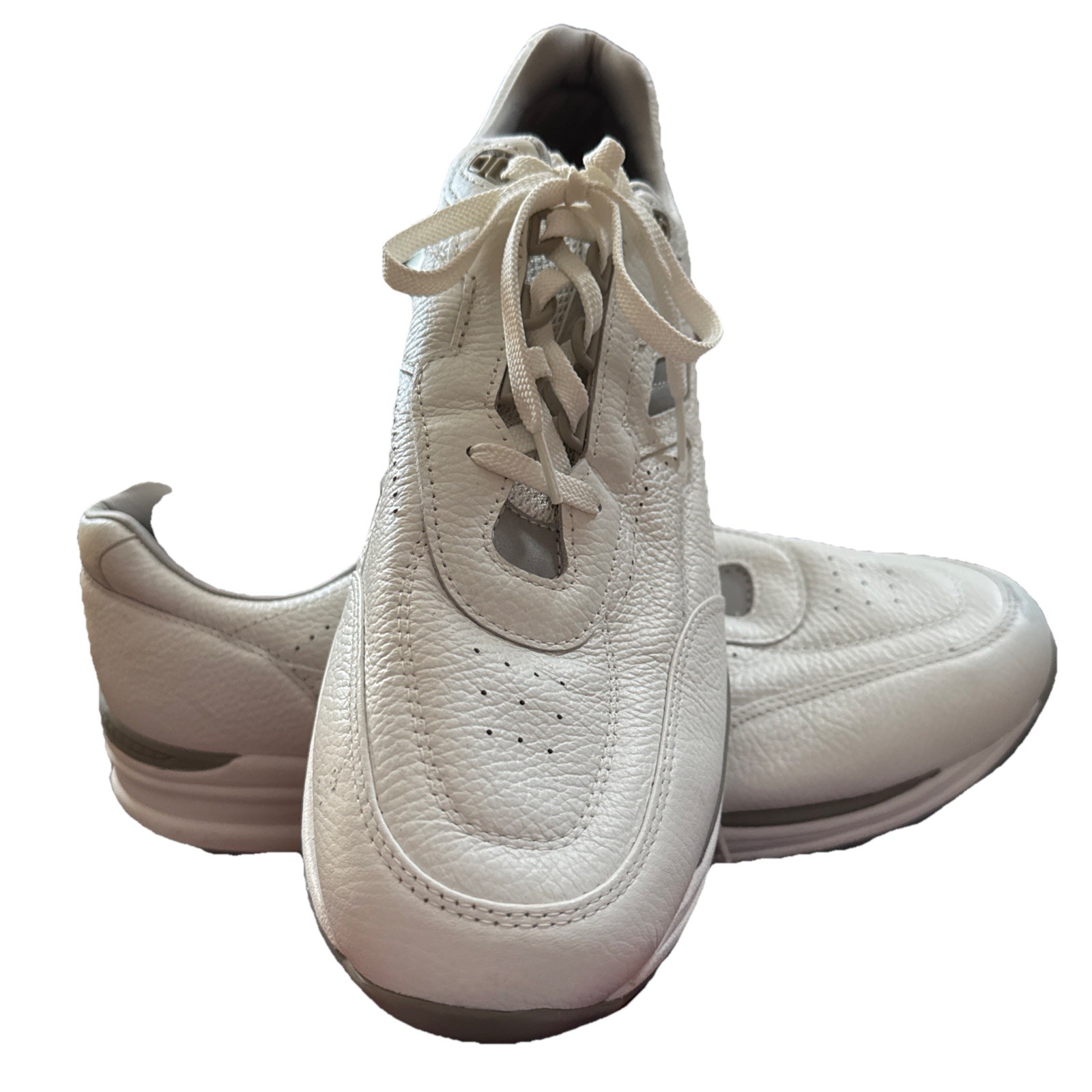 SAS Tripad Comfort Walking Shoes White Leather Sneakers Soft Step 15S-image