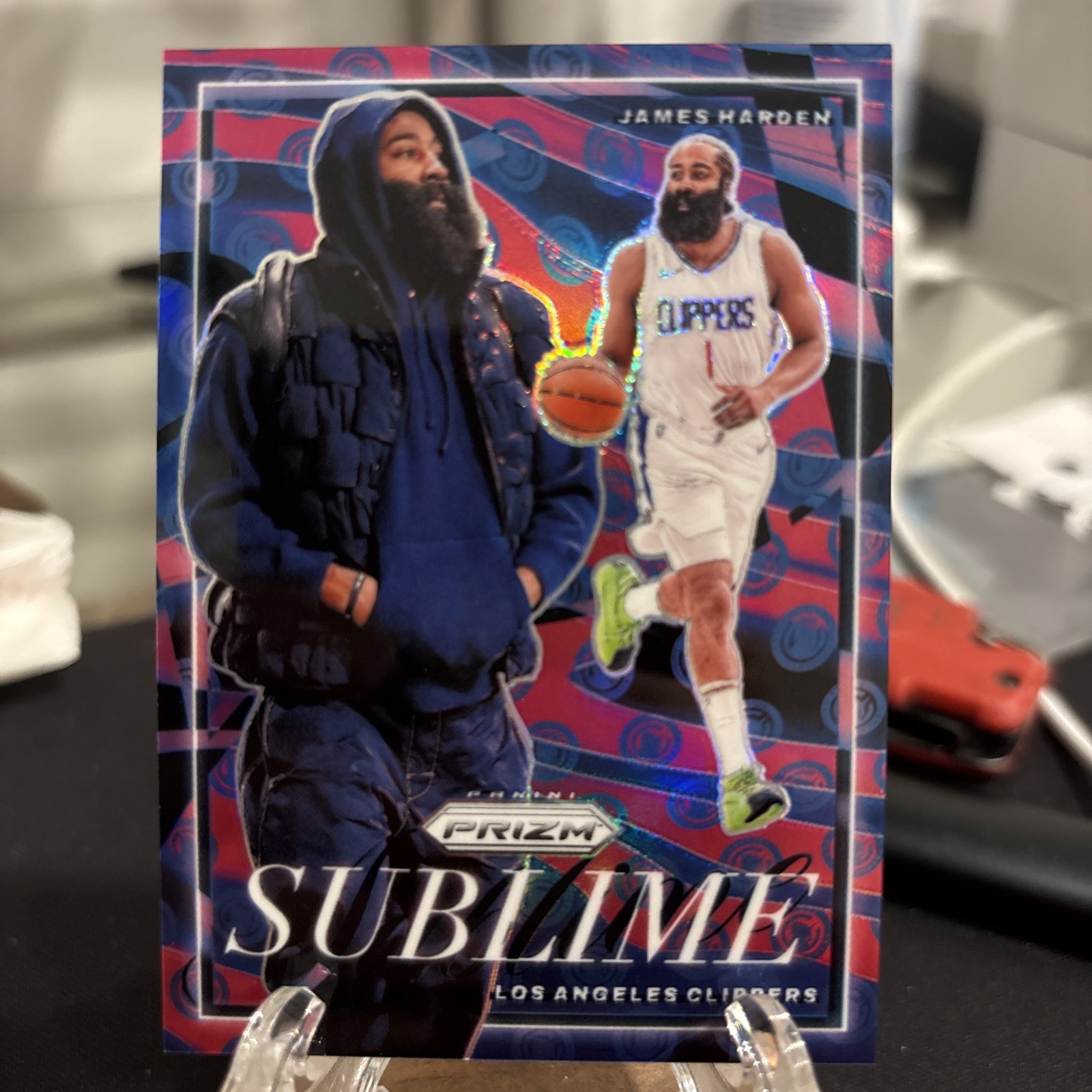 JAMES HARDEN 2024-25 PRIZM BASKETBALL SUBLIME PRIZM CASE HIT SSP #18