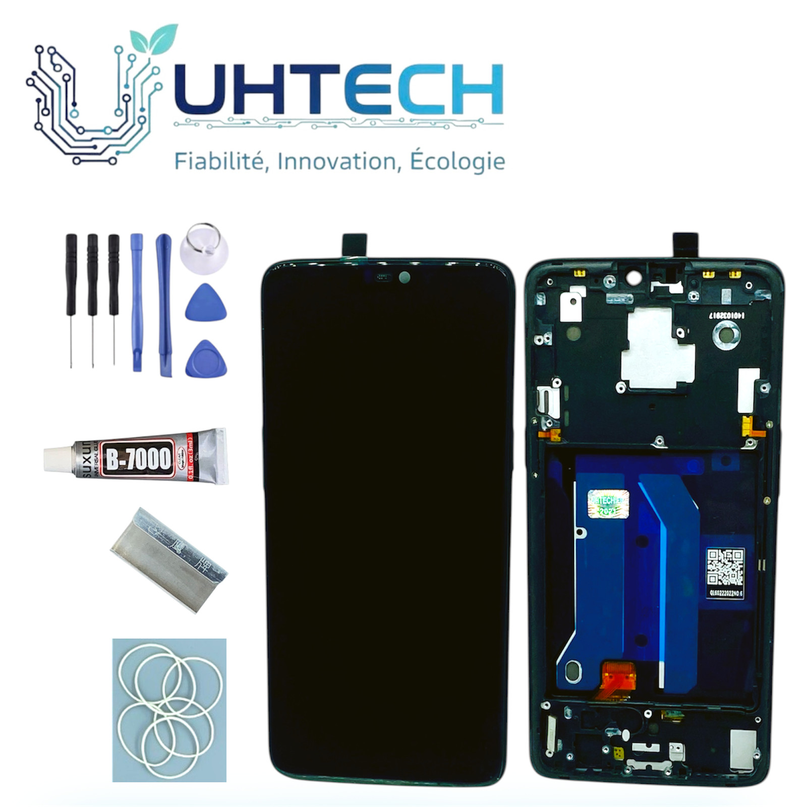 Écran OnePlus 6 (Noir) avec châssis - Reconditionné