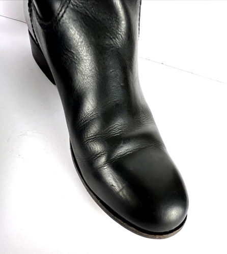 Stivali equitazione Frye Melissa bottoni neri alti in pelle 77167 donna 7 B - Foto 8 di 11