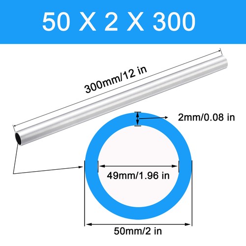 6063 Aluminium Round Tube Metric Aluminium Tubing Aluminium Pipes Piping 3-70mm - Picture 145 of 216