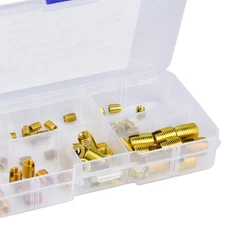 60pcs 302 Type Carbon Steel Self Tapping Screw Thread Inserts Accessories AD