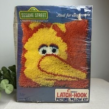 VTG 1978 Big Bird #705 Latch Hook Kit 12" x 12" Sesame Street New Sealed