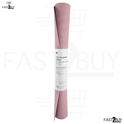 lululemon The Travel Mat 1.5mm Yogamatte rutschfest leicht Reise Pink
