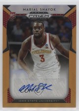 2019-20 Panini Prizm Draft Picks Neon Orange 25/125 Marial Shayok #54 Auto 0ud4