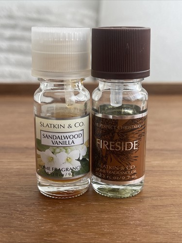 Bath & Body Works Slatkin & Co Home Fragrance Oil Fireside & Sandalwood Vanilla