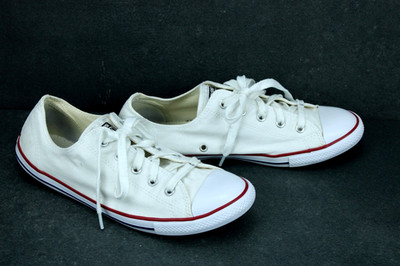 Converse Sneaker All Star Dainty OX Damen Chucks Gr. 40,5 weiß Canvas BC2073