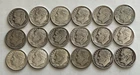 Lot Of 18- USA Roosevelt Dimes 90% Silver Coins 1940-1964 Mixed Dates