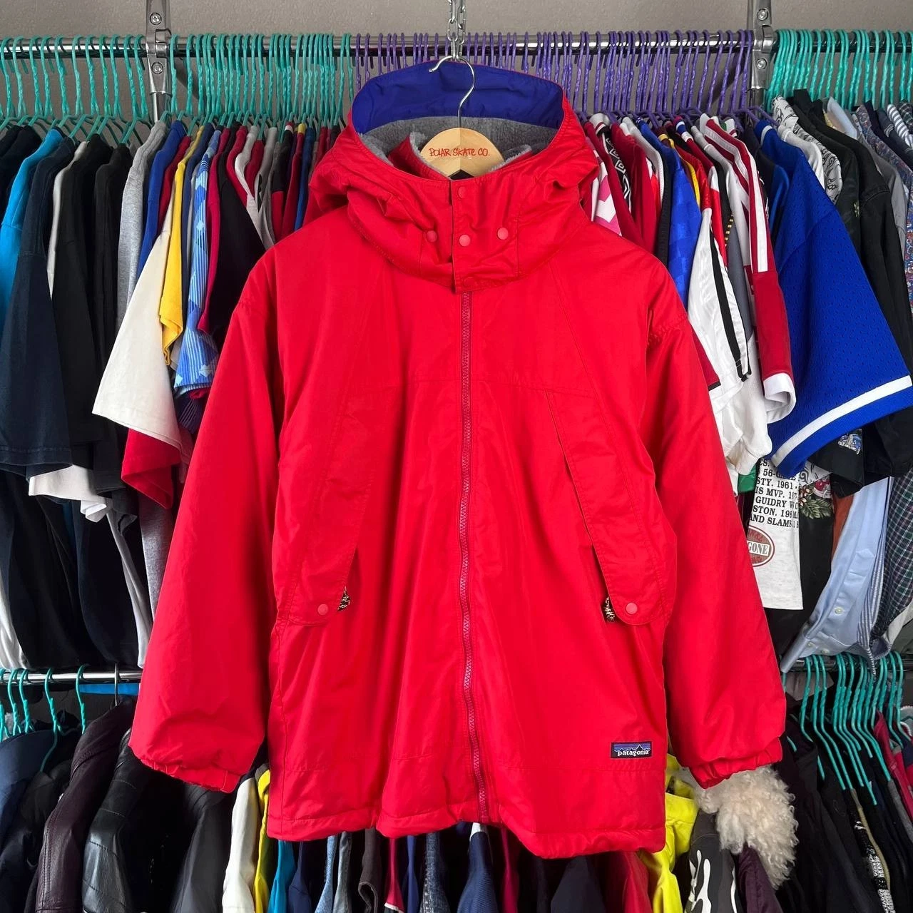 Vintage Patagonia Outdoor Red Parka Jacket Size Kids L(12)