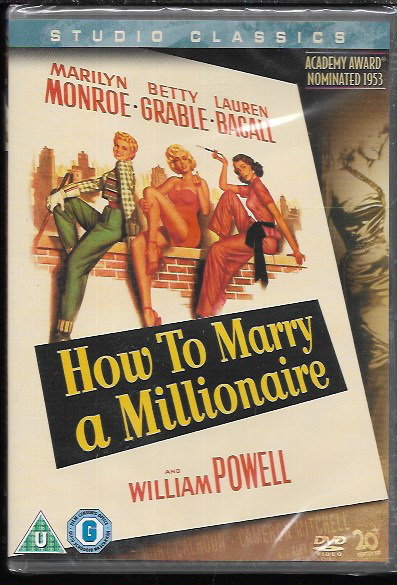 HOW TO MARRY A MILLIONAIRE R2 DVD MARILYN MONROE BETTY GRABLE NEW/SEALED
