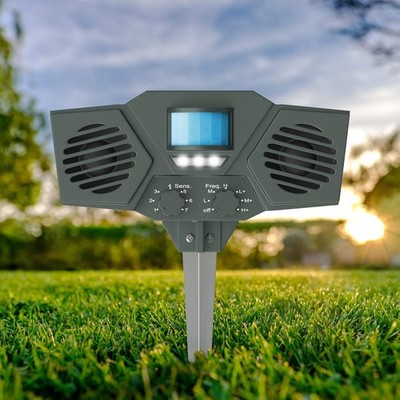 Hoont Solar Powered Motion Activated Deer Repeller Flashing Strobe Outdoor NIB