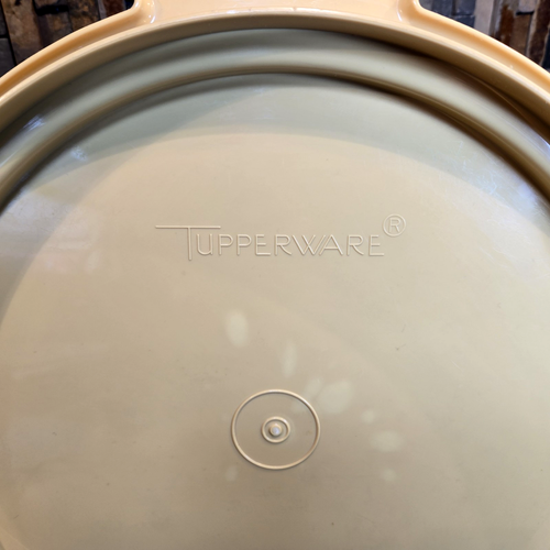VTG Tupperware 684-7 Cake / Pie Keeper with Lid - 10" - Harvest Gold - Made USA - Picture 4 of 12
