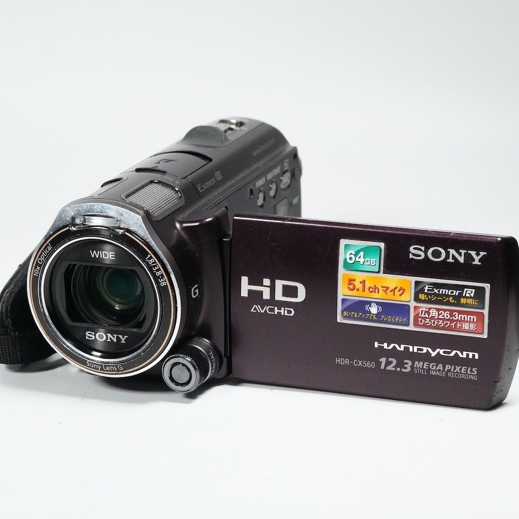 SONY HDR-CX560V Digital Video Camera Handycam brown w SONY HDR-CX560V Digital Video Camera Handycam brown w