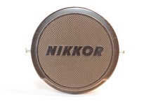 Nikon 52mm black lens cap Chrome buttons Vintage from 1960's