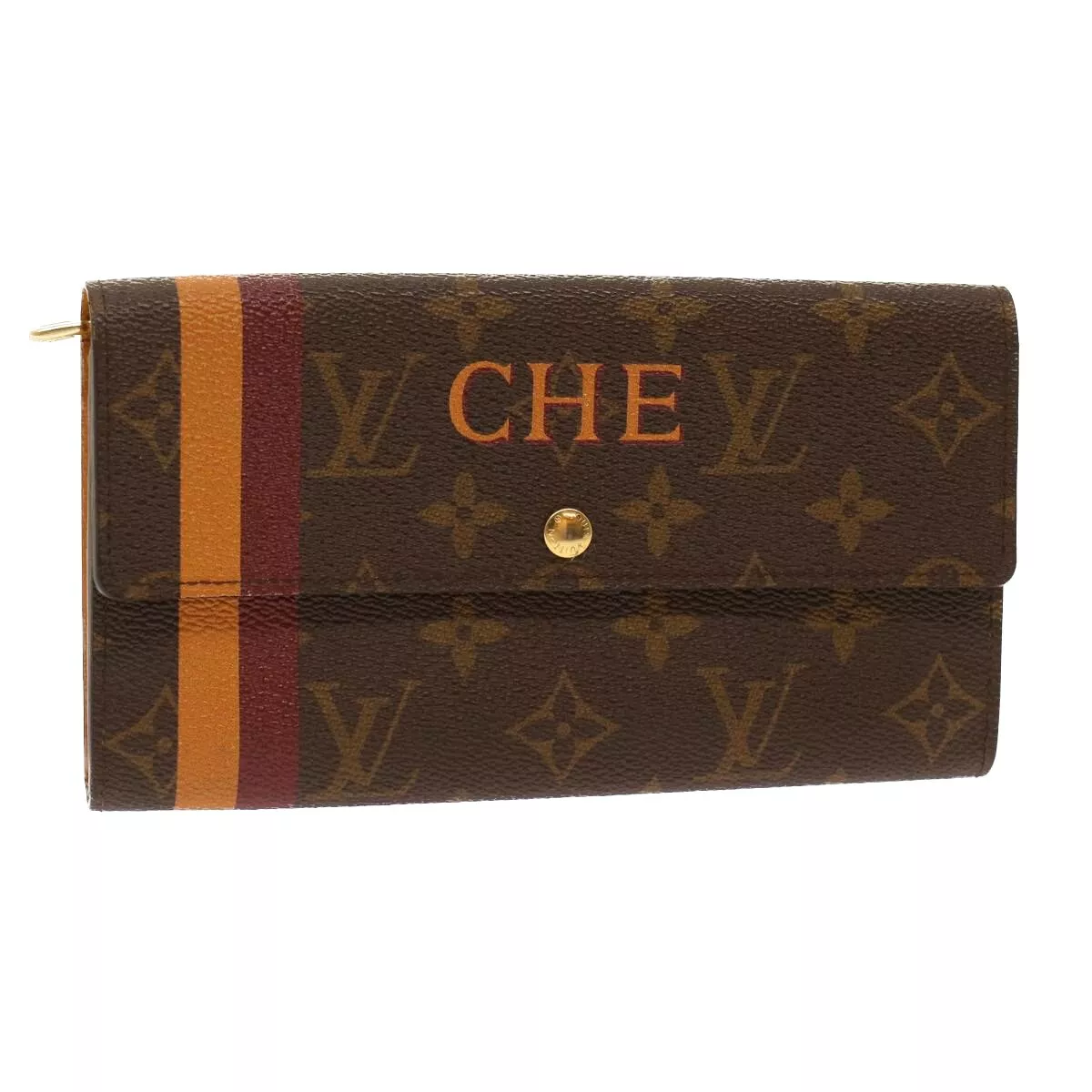 Louis Vuitton Portefeuille Sarah Brown Canvas Wallet (Pre-Owned)