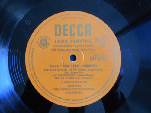 Wiener Philharmoniker Clemens Krauss Third New Year Concert Vinyl LP 1954 Decca - Picture 7 of 9