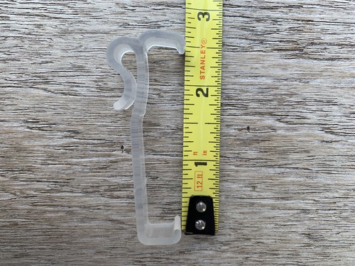 10 pcs 2 1/2 Inch Clear Valance Clips For 2” Wood Faux Vinyl Blinds 2.5” NEW - Picture 4 of 8