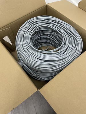 U/UTP Wellenkabel, Cat.5E grau 4x2x24 AWG 305m (1000 Fuß)