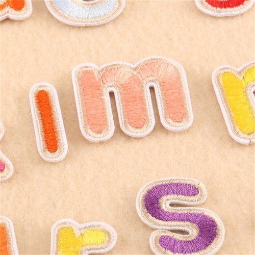 26 Mix Fabric Patches Letters For Crafts Sewing Embellishments Decors Alphabet - Picture 6 of 6