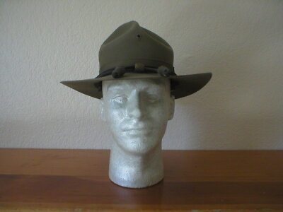 ORIGINAL WW1 OFFICERS CAMPAIGN SERVICE HAT, LIGHT