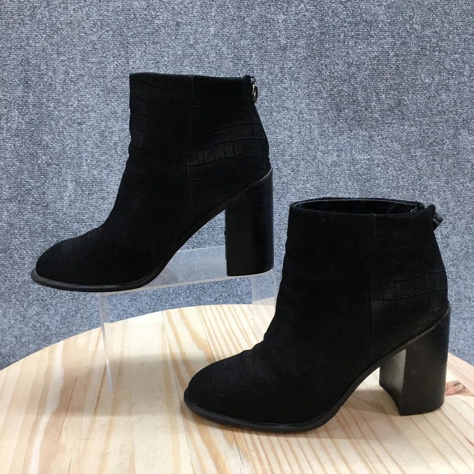 Botas Kelsi Dagger Brooklyn para mujer 10 Huron botín negro punta redonda bloque Foto 4 de 4