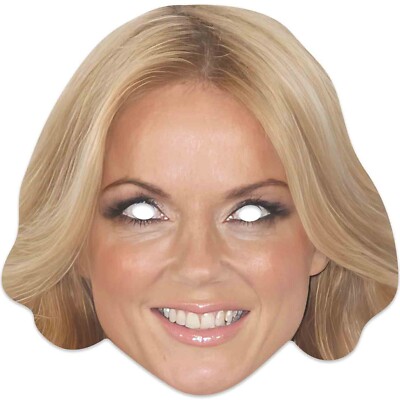 Geri Halliwell 2D Karte Party Gesichtsmaske Verkleidung - Musik Girl Band
