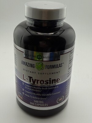 Amazing Formulas L- Tyrosine 500 Mg 180 Capsules -  - Exp 1/2027