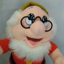 Doc Snow White  Seven Dwarfs 1993 Disney Stuffed Plush 11" Doll Vintage Mattel