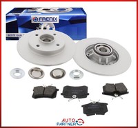 Bremsscheiben Beschichtet BeläGe HA FüR Citroen C4 DS4 Peugeot 308 ABS Radlager