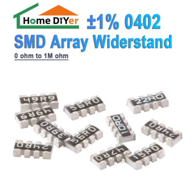 0402 SMD Array Widerstand 8P(2x4P) ±1% Netzwerkwiderstand 0Ω-1MΩ Widerstände