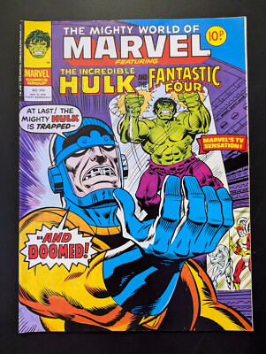The Mighty World of Marvel #319, November 8th 1978, Marvel UK Comic, Hulk